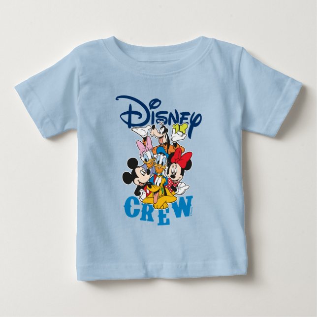 2 Sided Mickey & Friends Crew - Family Vacation Baby T-Shirt (Front)
