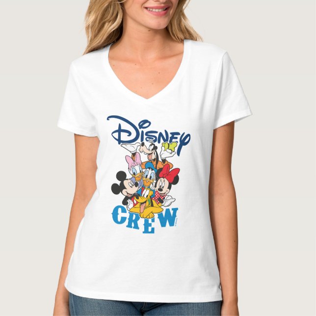 2 Sided Mickey & Friends Crew - Family Vacation T-Shirt (Front)
