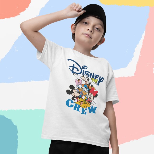 2 Sided Mickey & Friends Crew - Family Vacation T-Shirt (Kid wearing t-shirt)