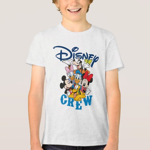 2 Sided Mickey  Friends Crew _ Family Vacation Tri_Blend Shirt