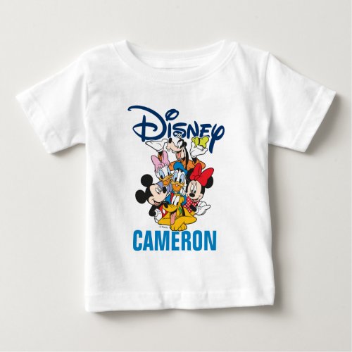 2 Sided Mickey  Friends _ Family Vacation Baby T_Shirt