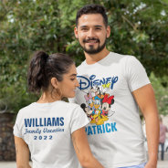 2 Sided Mickey & Friends - Family Vacation T-shirt at Zazzle