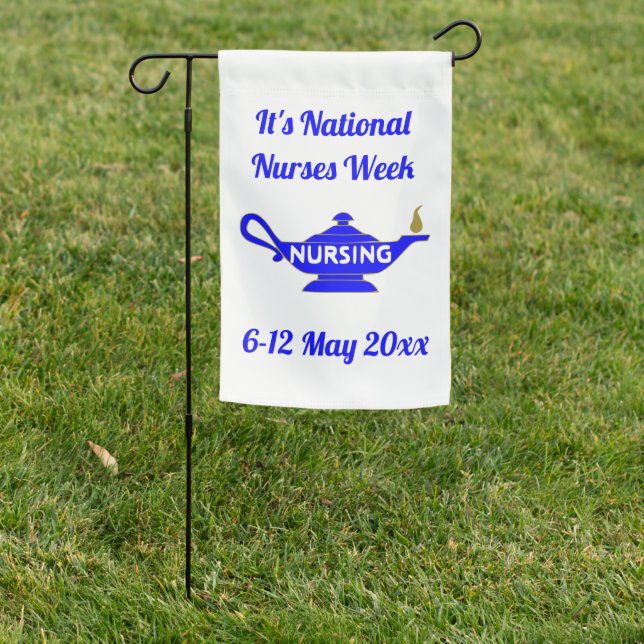 2-sided National Nurses Week Garden Flag (In SItu)