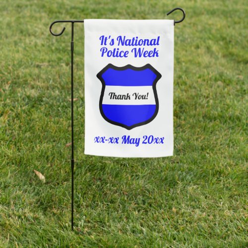 2_sided National Police Week Garden Flag