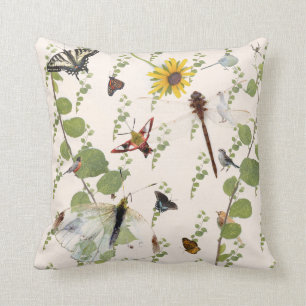 2-sided Nature's Colorful Good Earth whimsical: Throw Pillow