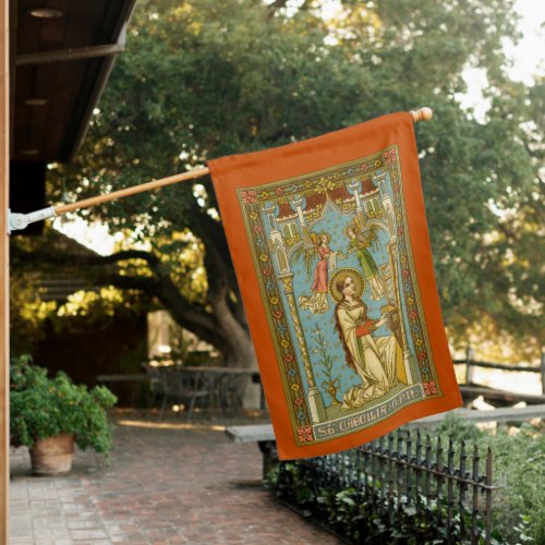 2_sided NeoGothic St Cecilia of Rome BNG 02 House Flag