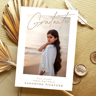 2 sided Photo 2026 High School Graduation Announcement