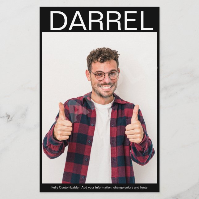 2 sided Photo Comp Zed Card Actor  Flyer (Front)