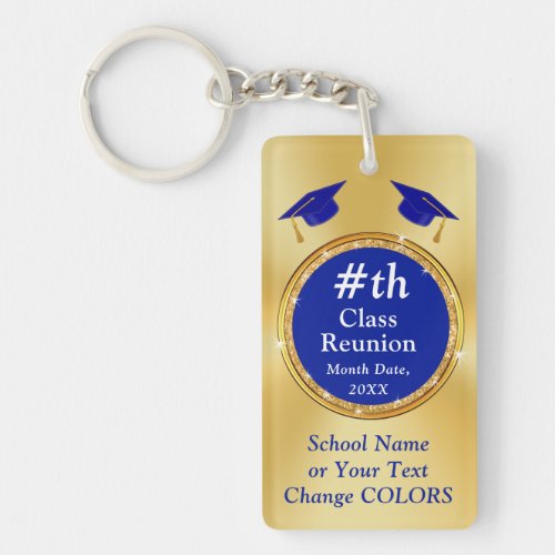 2 Sided Photo Personalized CLASS REUNION Gifts  Keychain