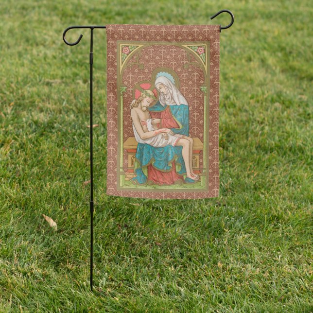 2-sided Pieta (SAU 23) Garden Flag (In SItu)