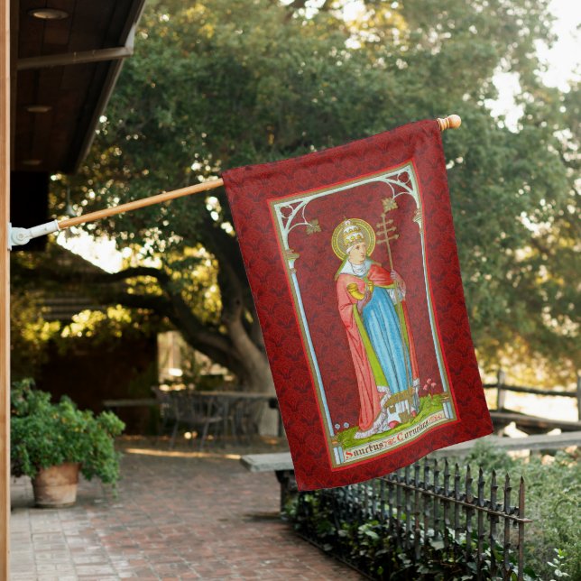 2-sided Pope St. Cornelius (SAU 042) House Flag (In SItu)