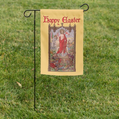 2_sided Risen Christ Soldiers at the Tomb Easter Garden Flag