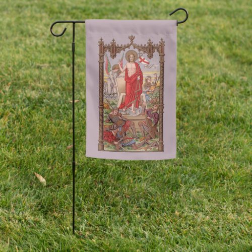2_sided Risen Christ Soldiers at the Tomb Easter  Garden Flag