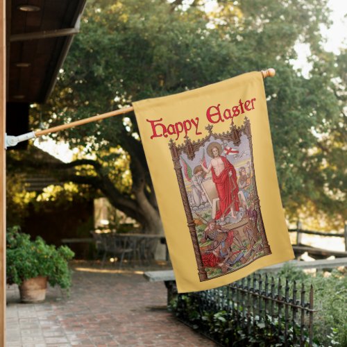 2_sided Risen Christ Soldiers at the Tomb Easter House Flag