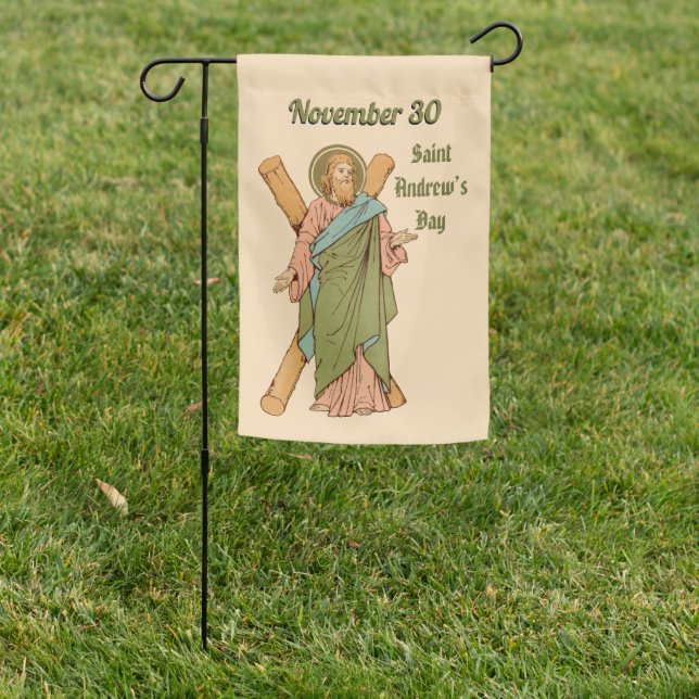 2-sided St. Andrew's Day Garden Flag 2 (In SItu)
