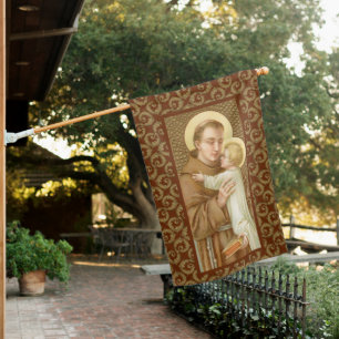 2-sided St. Anthony & the Christ Child (JM 05) House Flag