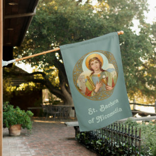 2-sided St. Barbara of Nicomedia (BK 001)  House Flag