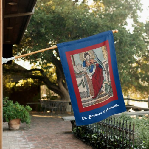 2_sided St Barbara with Artillery M 007 House Flag