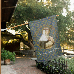 2-sided St. Catherine of Siena (BK 19) House Flag