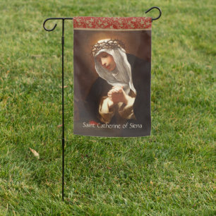 2-sided St. Catherine of Siena (Franceschini) Garden Flag