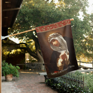 2-sided St. Catherine of Siena (Franceschini) House Flag