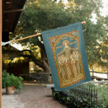 2-sided St. Clare of Assisi &amp; Nuns (SAU 027) House Flag