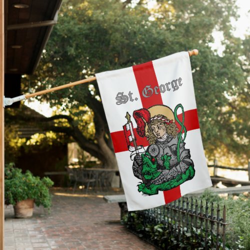2_sided St George and the Dragon Nuremberg House Flag