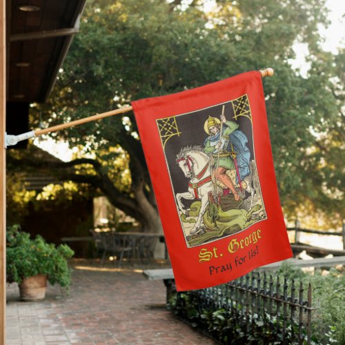 2_sided St George on Horseback BS 01 House Flag