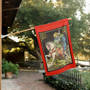 2-sided St. George on Horseback (BS 01) House Flag