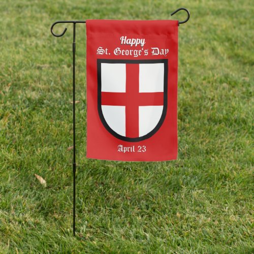 2_sided St Georges Shield on Red Garden Flag