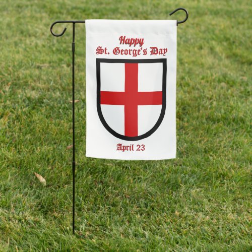 2_sided St Georges Shield on White Garden Flag