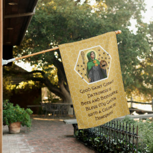 2-sided St. Gobnait of Ballyvourney (SAE 003) House Flag