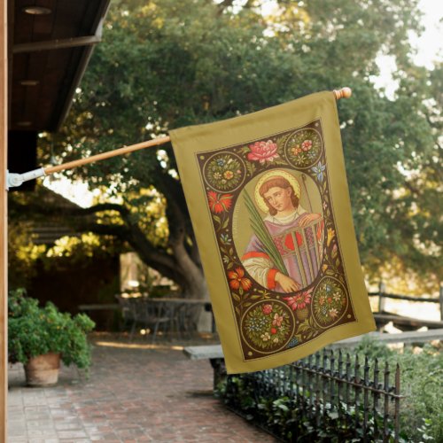2_sided St Lawrence of Rome PM 04  House Flag