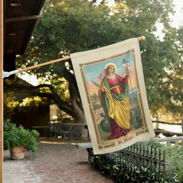 2-sided St. Margaret with Dragon and Banner House Flag (In SItu)