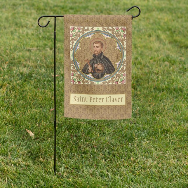 2-sided St. Peter Claver (BK 058) Garden Flag (In SItu)