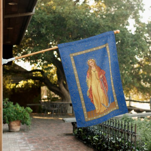 2_sided St Philomena with Anchor SNV 051 House Flag