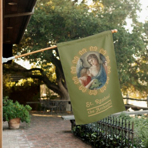 2_sided St Raphael the Archangel M 012 House Flag