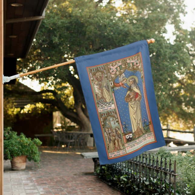 2-sided St. Teresa of Avila (SAU 28) House Flag (In SItu)