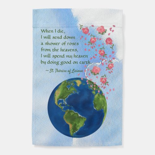 2_sided St Therese BJE 01 EuropeAfrica Garden Flag