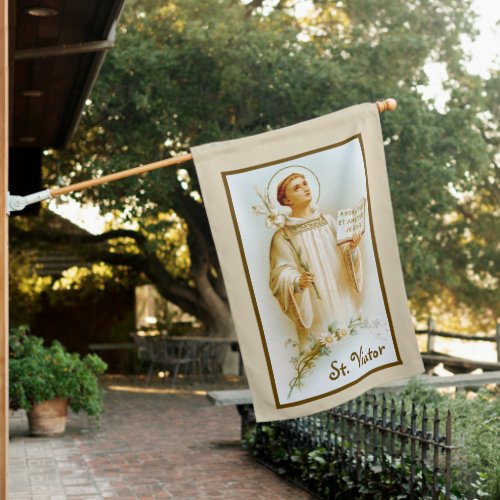 2_sided St Viator of Lyon the Catechist BF 02 House Flag