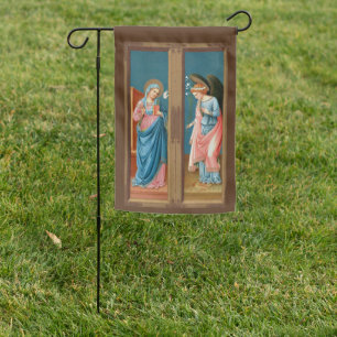 2-sided The Annunciation by F. Lippi (M 038) Garden Flag