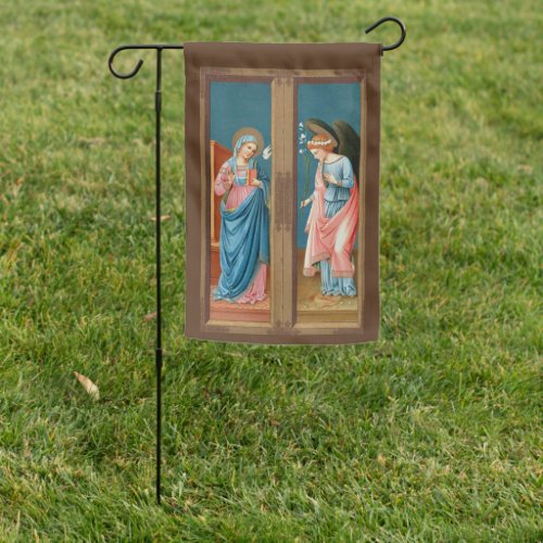 2_sided The Annunciation by F Lippi M 038 Garden Flag