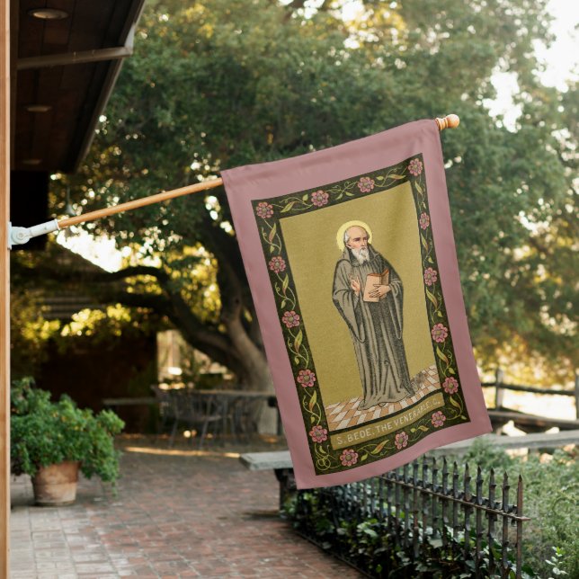 2-sided The Venerable Bede Preaching (P 008) House Flag (In SItu)