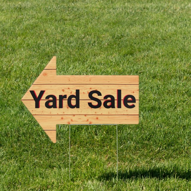 (2-Sided) Yard Sale Sign (Insitu)