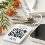 2 Sided Your Logo & QR Code Business Promotional Keychain