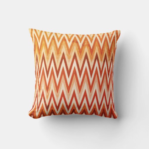 2 Sides 2 Colors Rustic Fall Color Chevron Pattern Outdoor Pillow