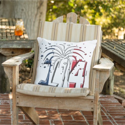 2 sides French Flag Quatorze Juillet Bastille Day Outdoor Pillow