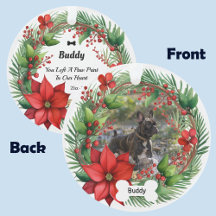 2-sides Pet Memorial Christmas Ornament
