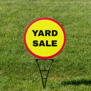 (2 Sides) Yard Sale Sign