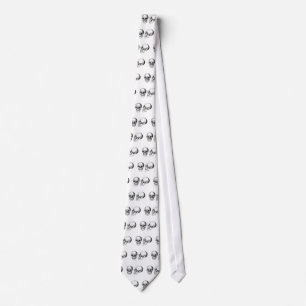 2 Skulls White Tie